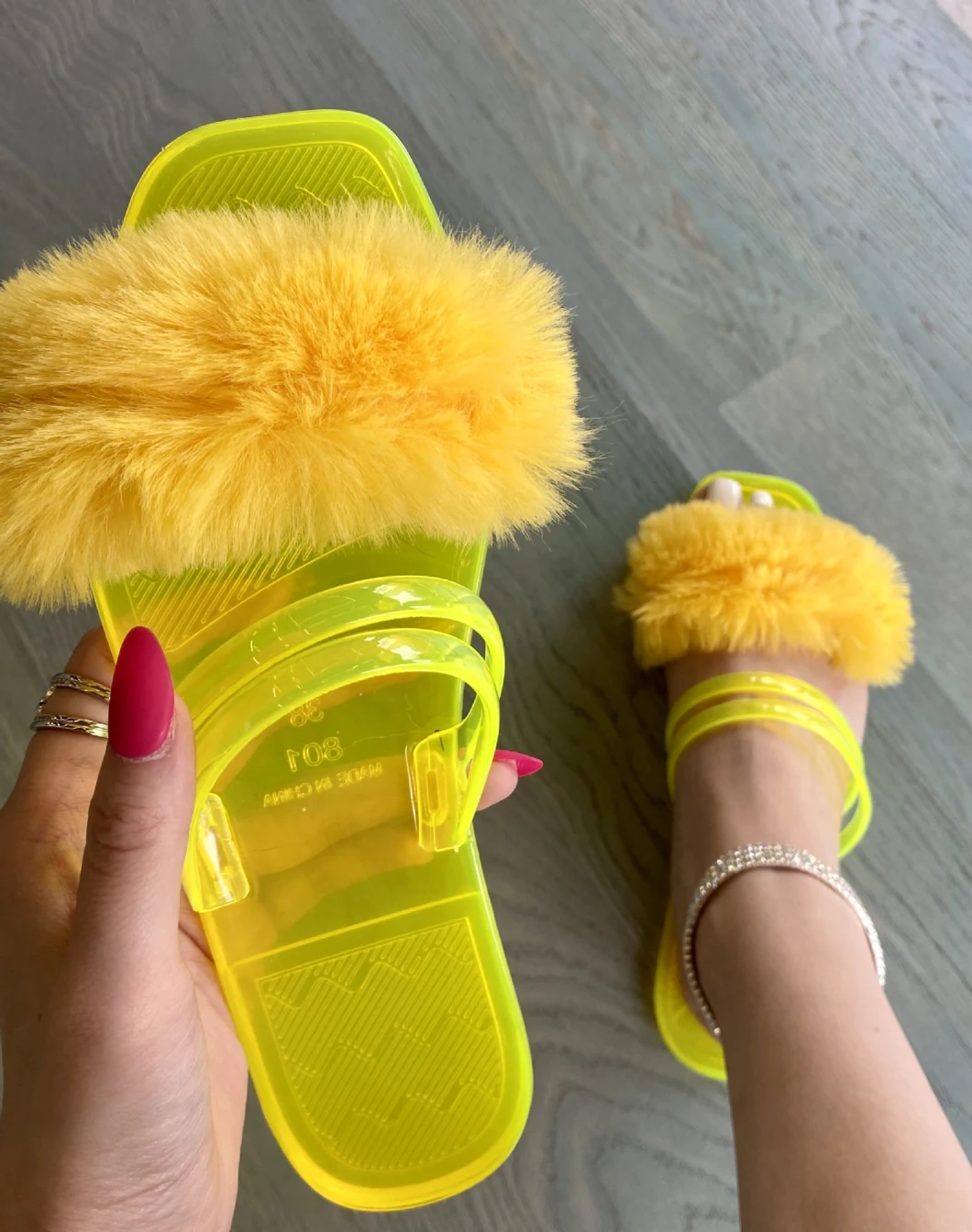 2020 Women Fur Slippers Wholesale, Slide Sandals, Beauty Fur Slippers