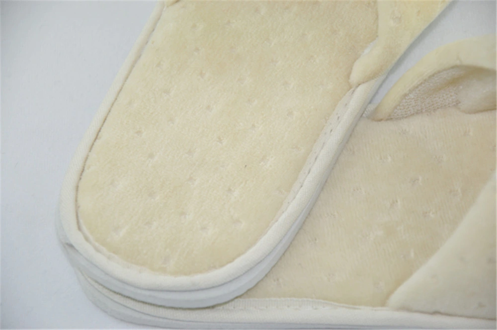 Poly Velour Close Toe Slippers