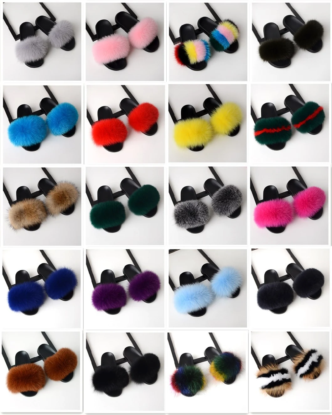 Newest Wholesale Fur Slippers, Fashion Ladies Slippers, Women Fur Sandal