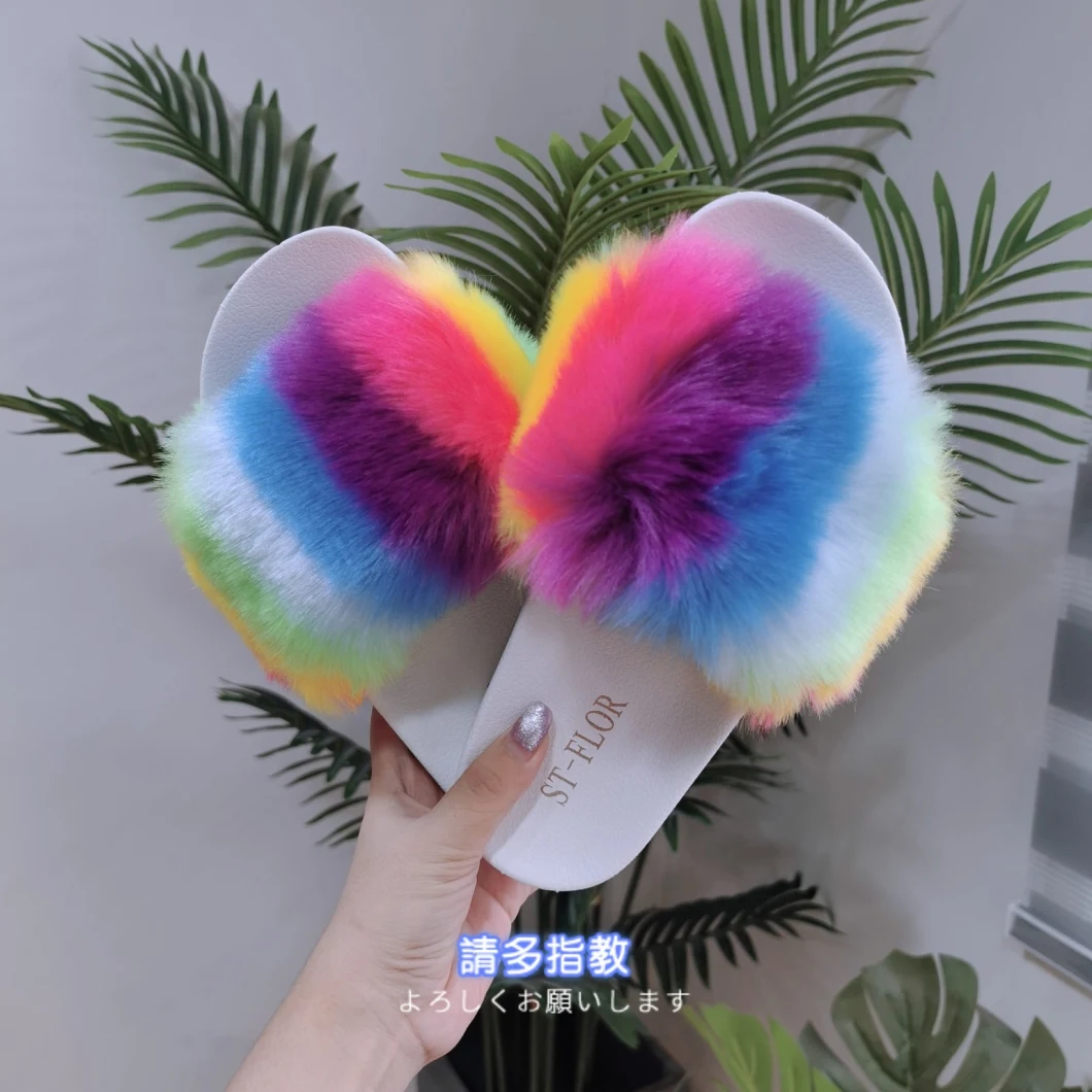 Wholesale Fur Slippers, Wholesale Fur Slides Sandals, Cheap Sale Women Slippers