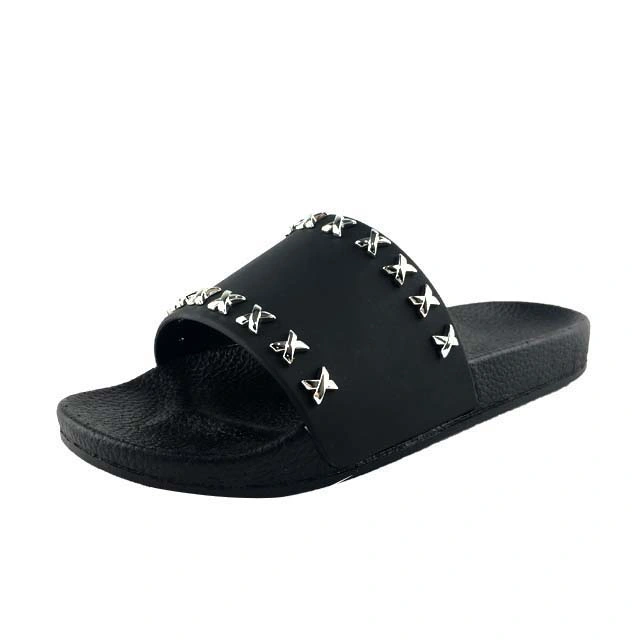 Rivet Flat Sandal China Latest Design Women Slipper Sandals for Woman Slipper Ladies Flat Slipper