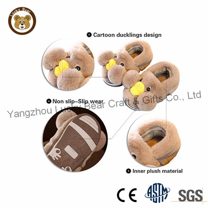 Good Sale Cute Duck Soft Warm Indoor Slippers