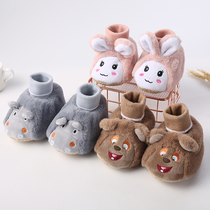 Baby Animal Unicorn Plush Slippers