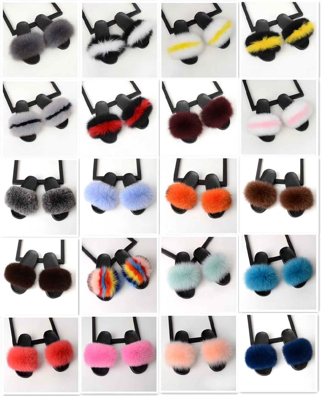 Newest Wholesale Fur Slippers, Fashion Ladies Slippers, Women Fur Sandal