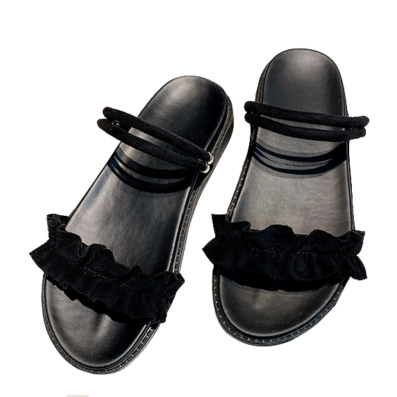 Black Sandals Leisure Slippers Women Shoes