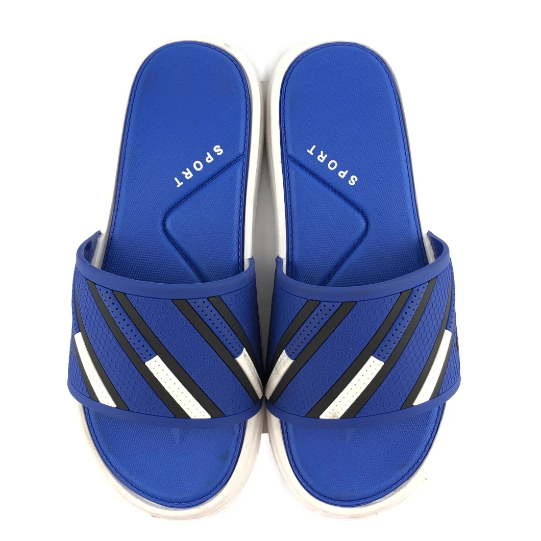 Greatshoe Soft Soled Breathable Blue Striped Sandals Outdoor Men's Slippers Wholesale