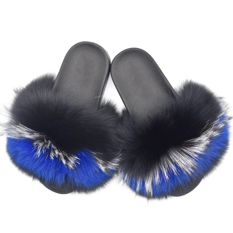 Wholesale Furry Fluffy Fur Slides Vendor Fur Slippers Sandals for Women