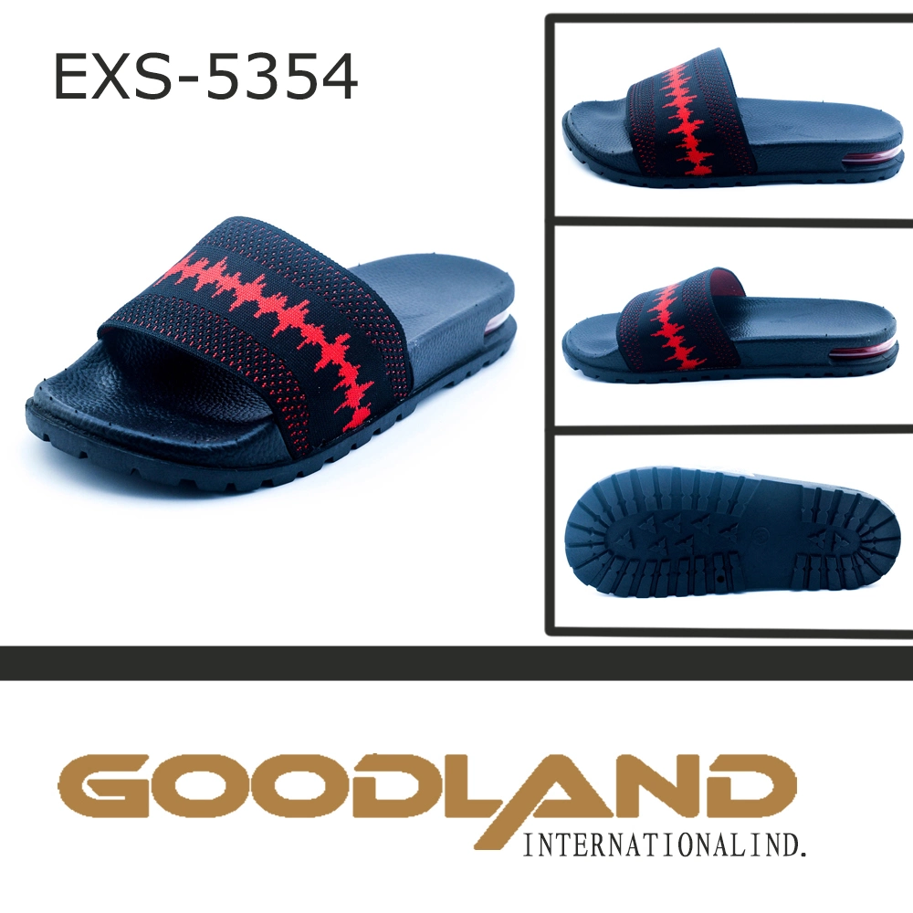 OEM Custom Black Slides Footwear Sandal Slippers Men Plain Fabrice Upper Slippers 5354