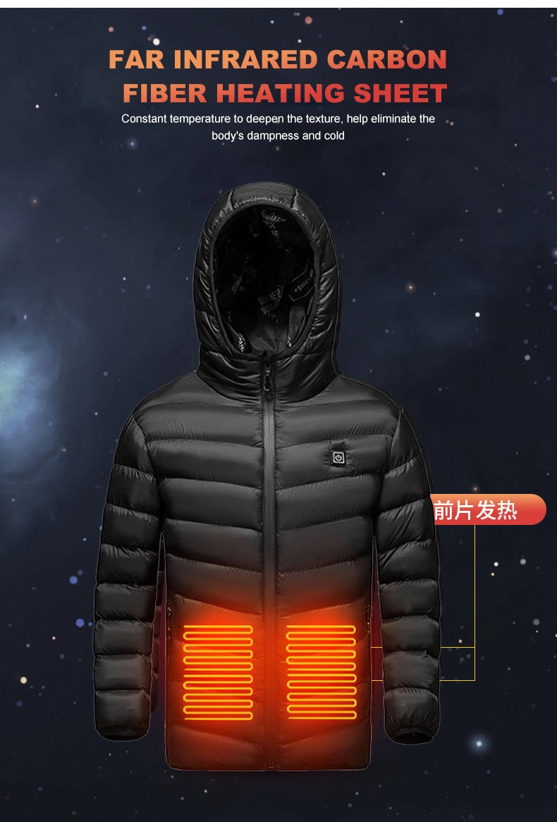 USB Interface Smart Electric Heated Jacket Winter Warm Kids Th23001