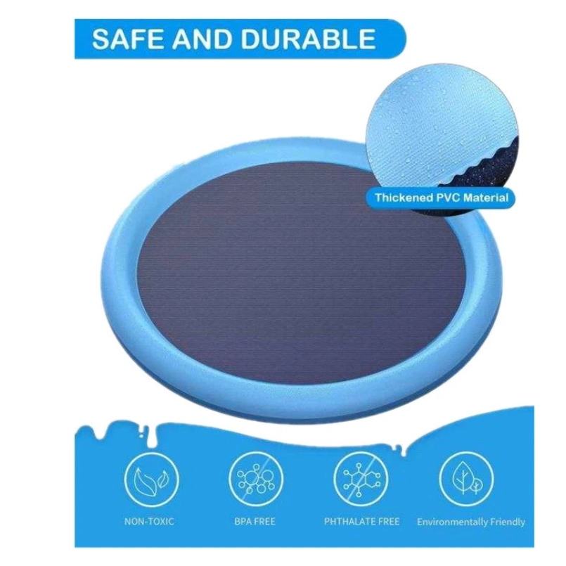 New Anti-Skid Pet Water Spray Mat, PVC Children Outdoor Water Spray Mat Splash Pad Sp1010