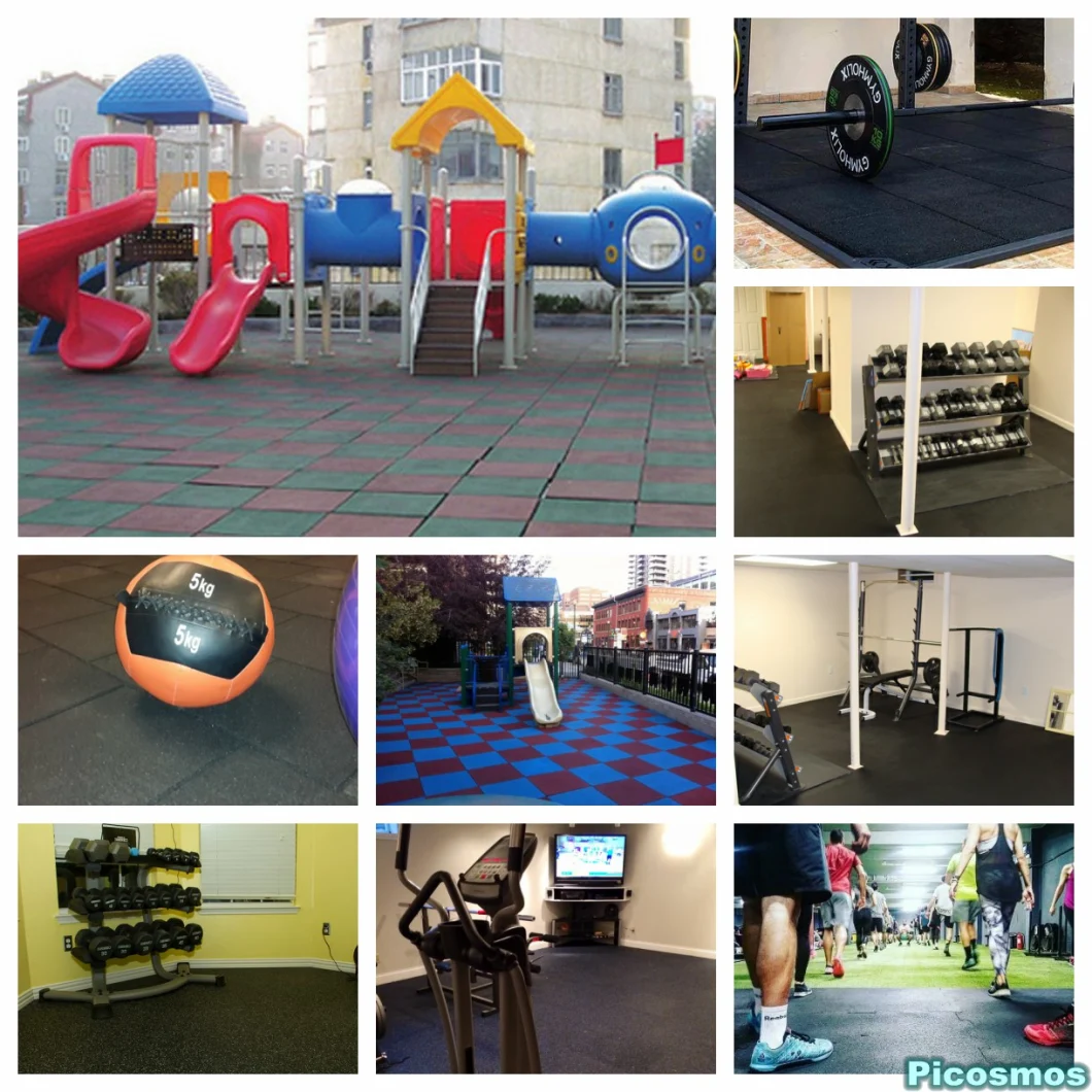 Indoor Gym Children Play Area Ground Rubber EPDM Safety Flooring/ Kids Floor Mat