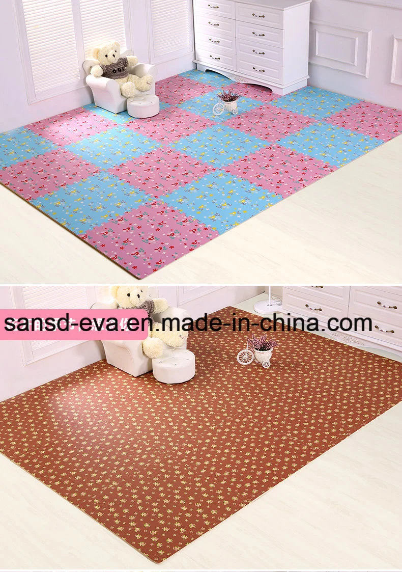 Heat Transfer EVA Jigsaw Mat Floor Puzzle Mat Baby Care Play Mat Kids Camping EVA Foam Mat