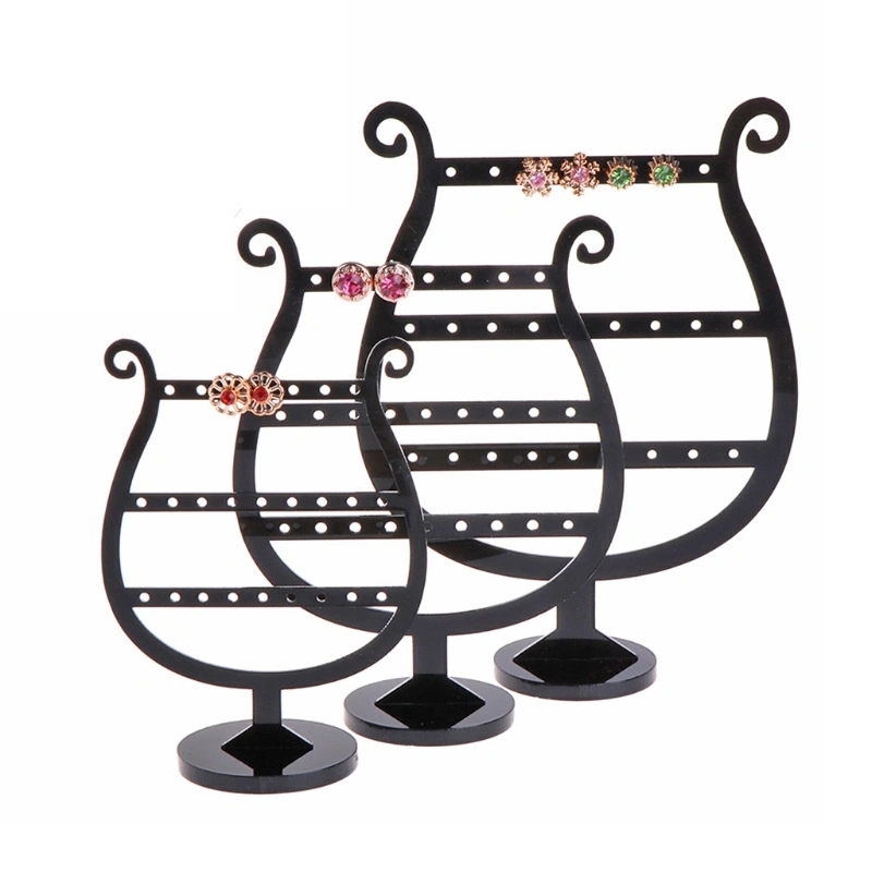 Black Acrylic Earring Display T Stand for Show Display