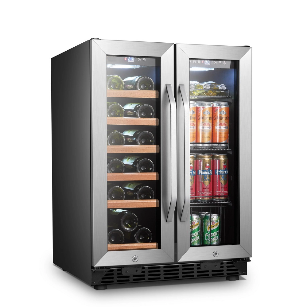 Compressor Fan Cooling Side by Side Beverage Cooler and Wine Cooler