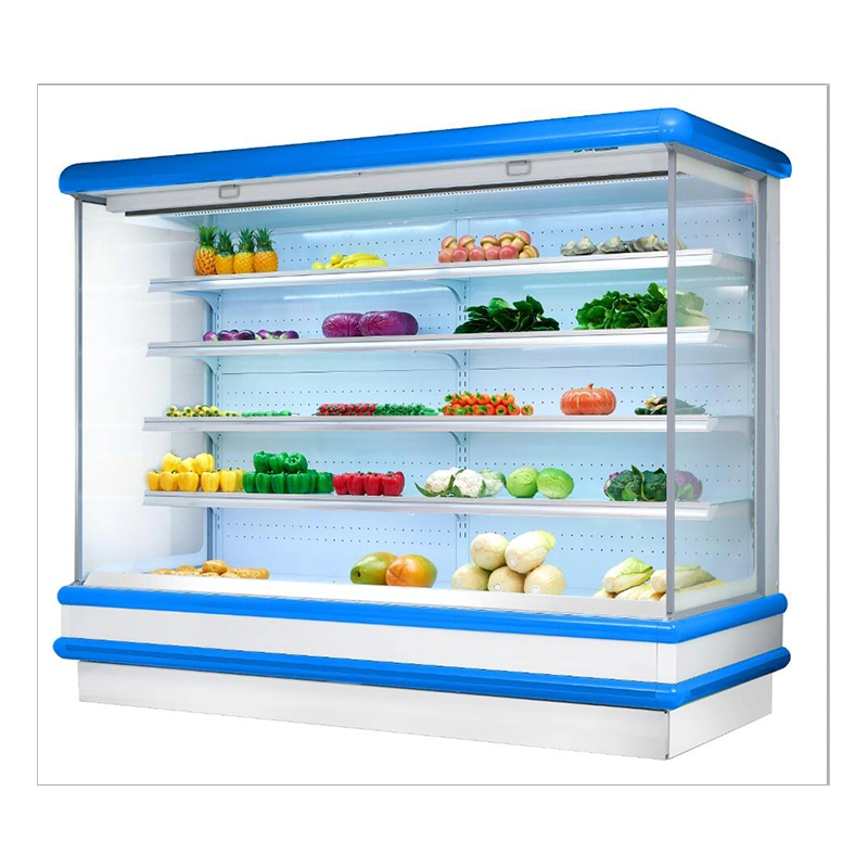 Supermarket Refrigeration Equipment Multideck Open Cooler/Air Curtain/ Upright Open Chiller for Drink