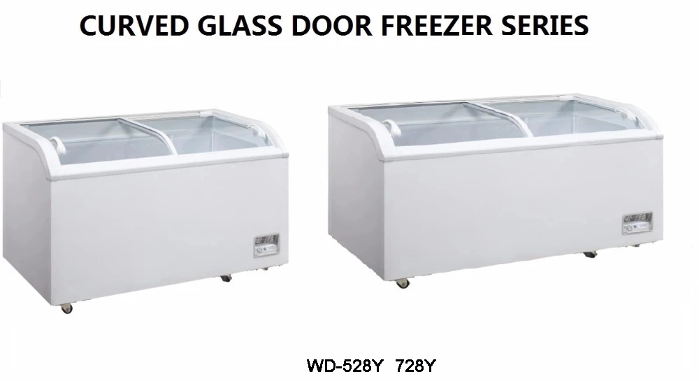 Sliding Glass Lid Chest Freezer Display Refrigerator for Supermarket Restaurant