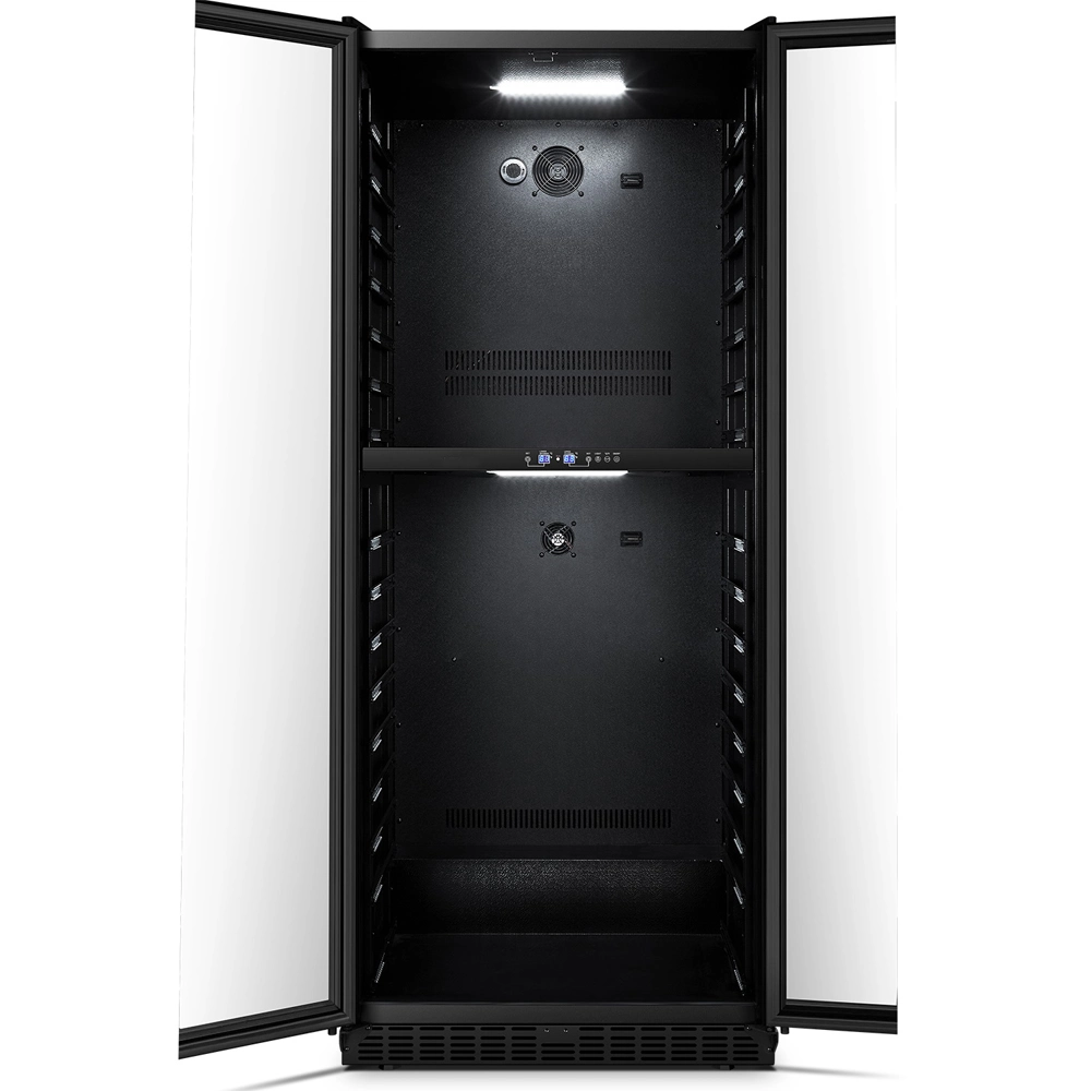 Top Sale Double Doors Dual Zone Wine Cooler