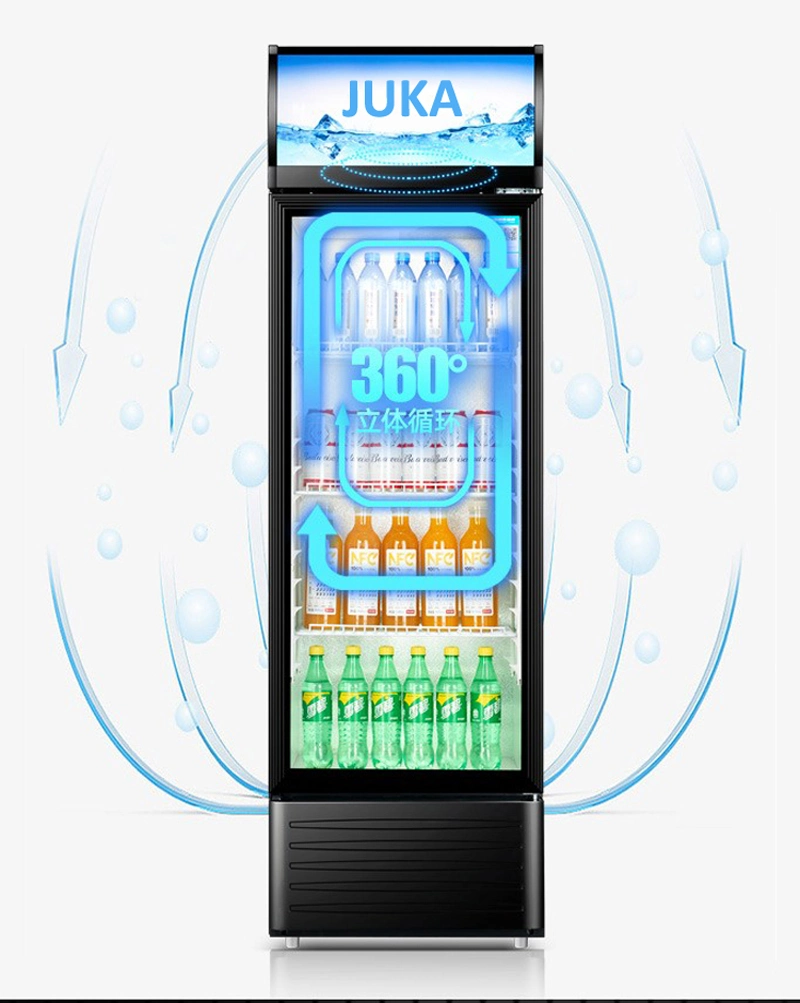 LC-218 Solar Display Cooler with One Glass Door Cabinet Refrigerator