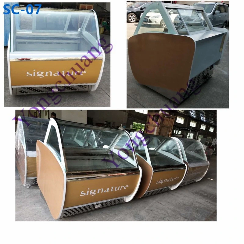 Factory Directly Sale Upright Ice Cream Display Freezer