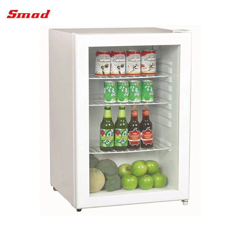 130L Beverage Cooler Commercial Small Mini Glass Door Fridge