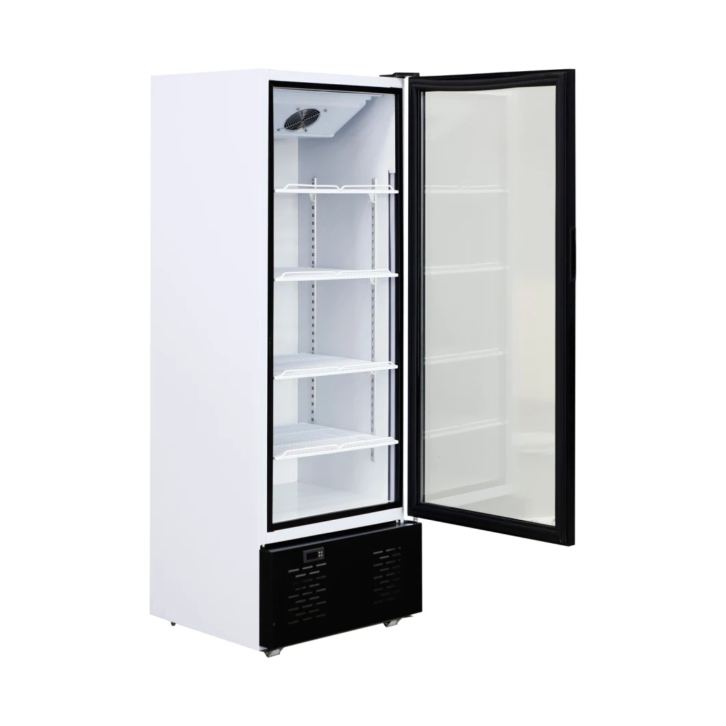 36cuft Double Glass Door Showcase Supermarket Refrigerated No Frost Beverage Display Showcase Freezer