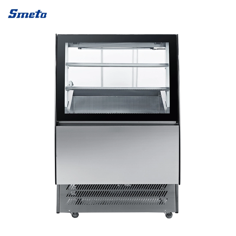 Smeta Standing Refrigerator Commercial Ice Cream Display Freezer Fridge