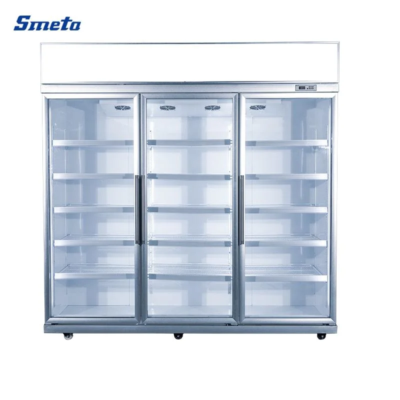 Smeta 925L Multideck Display Freezer Commercial Gelato Display Freezer for Hypermarket