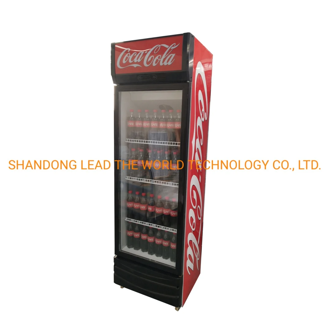 550L Single Glass Door Cooler Refrigeration Equipment Cabinet Wine Display Fridge