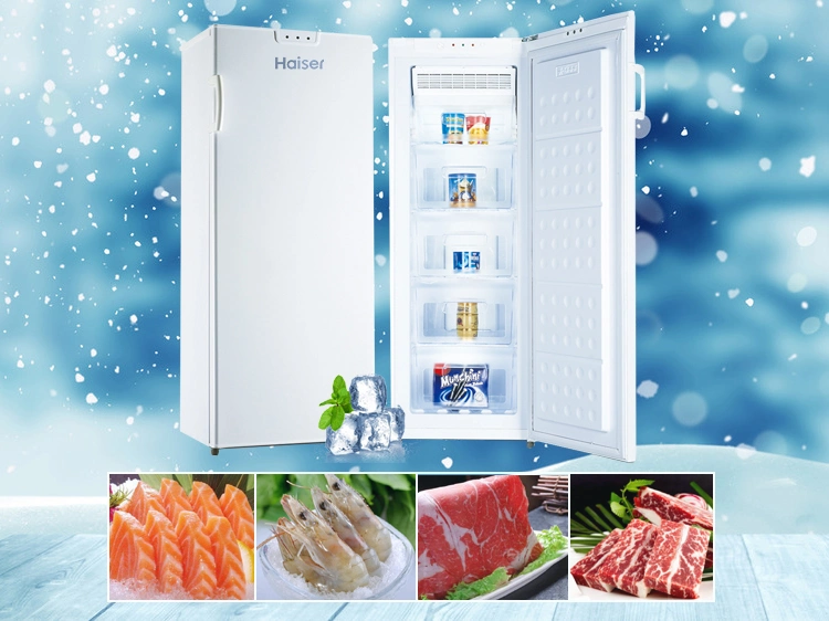 185L Fast Frozen Water Single Door Freezer Vertical Deep Freezer Upright Freezer