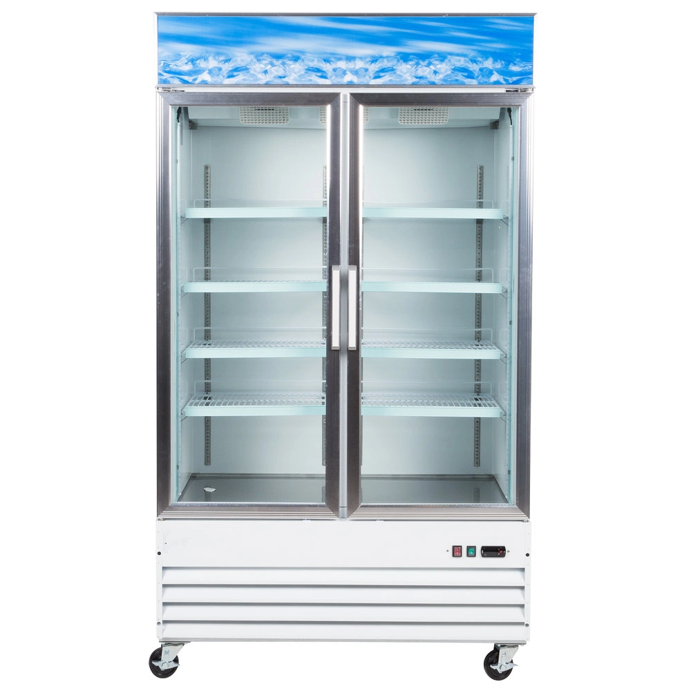 Cosmetics Refrigerator Ice Cream Glass Showcase Display Cabinet Showcase Cooler