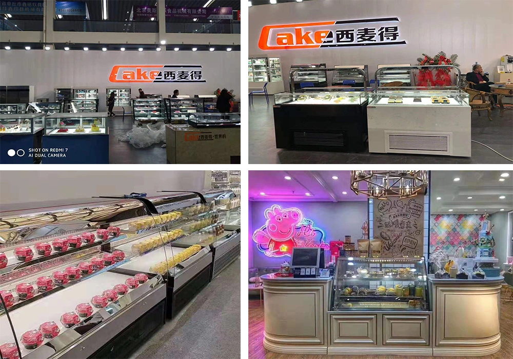 Supermarket Display Refrigerated Refrigerated Cake Cabinet Freezer