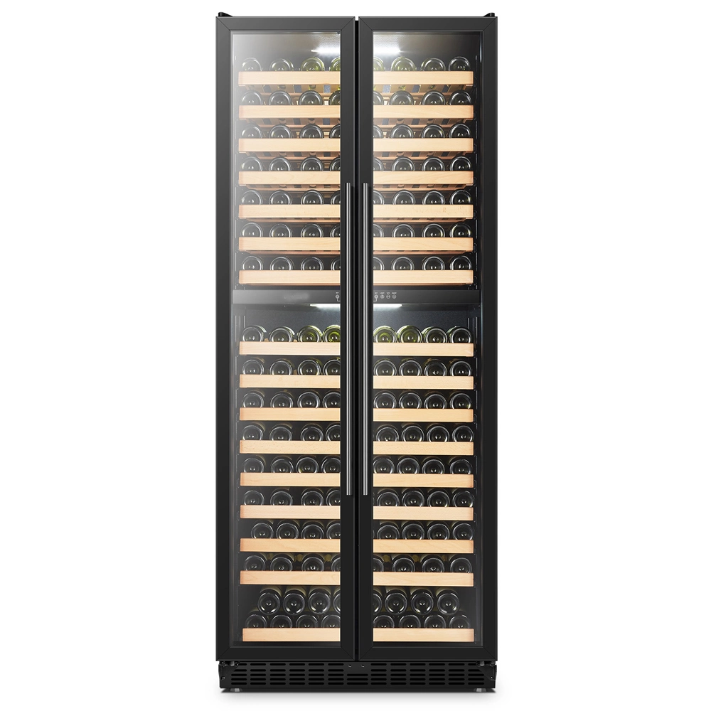 Glass Door Large Double Doors Dual Zone Wine Cooler