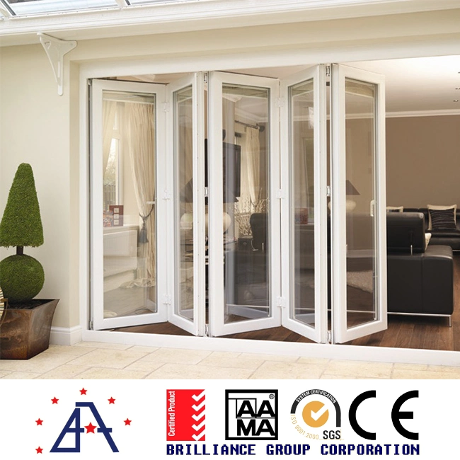 Building Material Bi-Fold Door/Aluminum Bifolding Door/Sliding Glass Door/Glass Folding Door