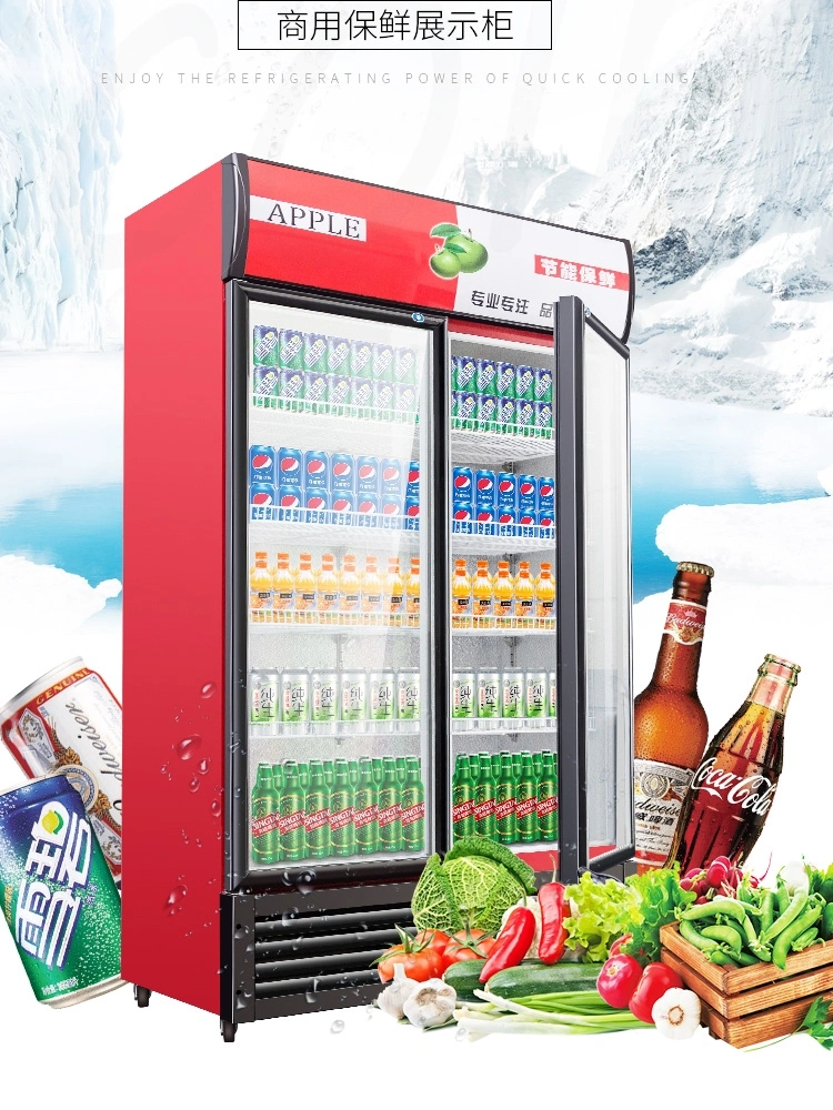 Commercial Supermarket Shop Refrigeration Equipment Refrigerated Display Showcase Cooler Beer Fridge