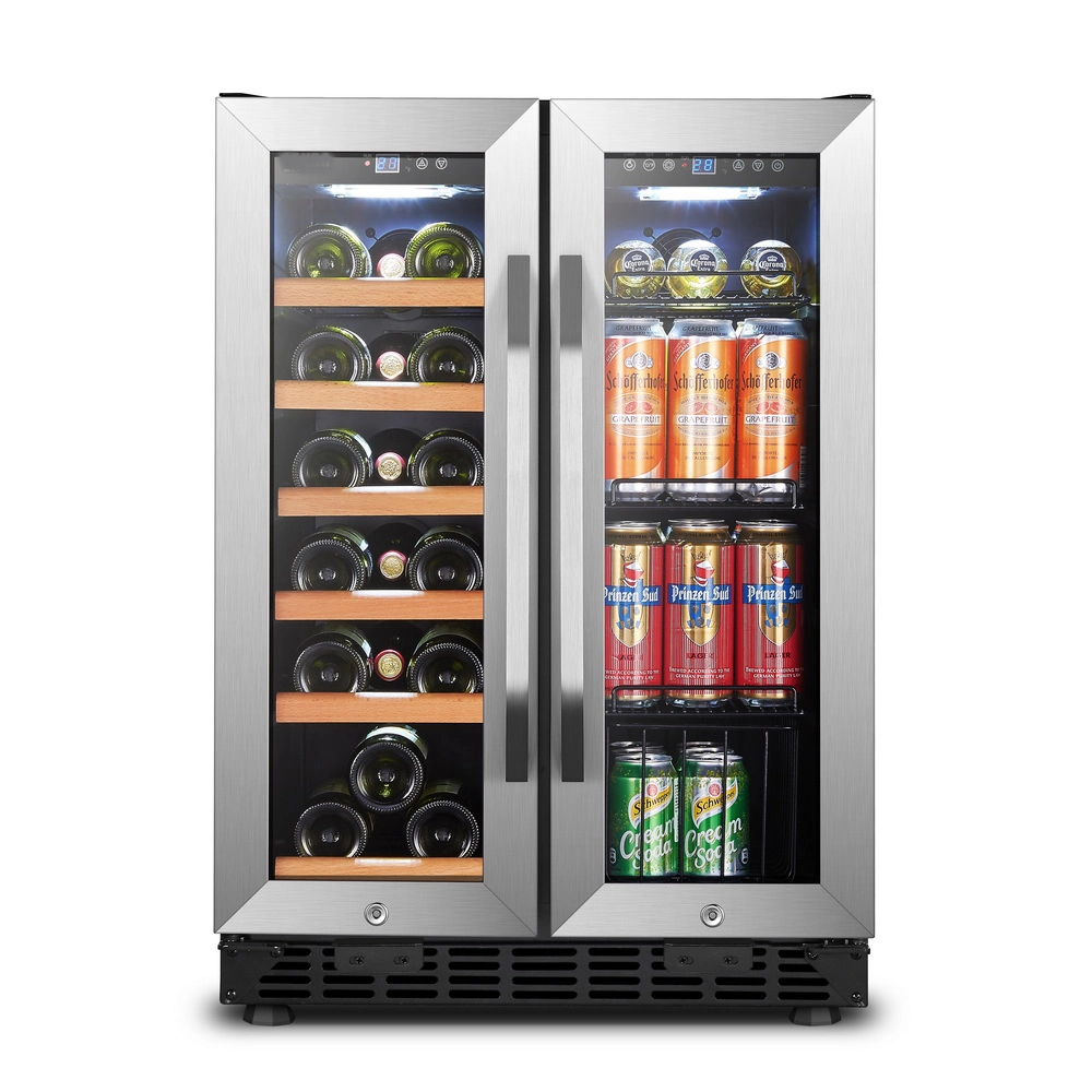 130L Side by Side Beverage Cooler and Wine Cooler