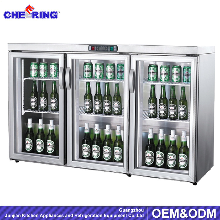 Counter-Top Cooler Glass Door Mini Beer Bar Fridge (TG-90)