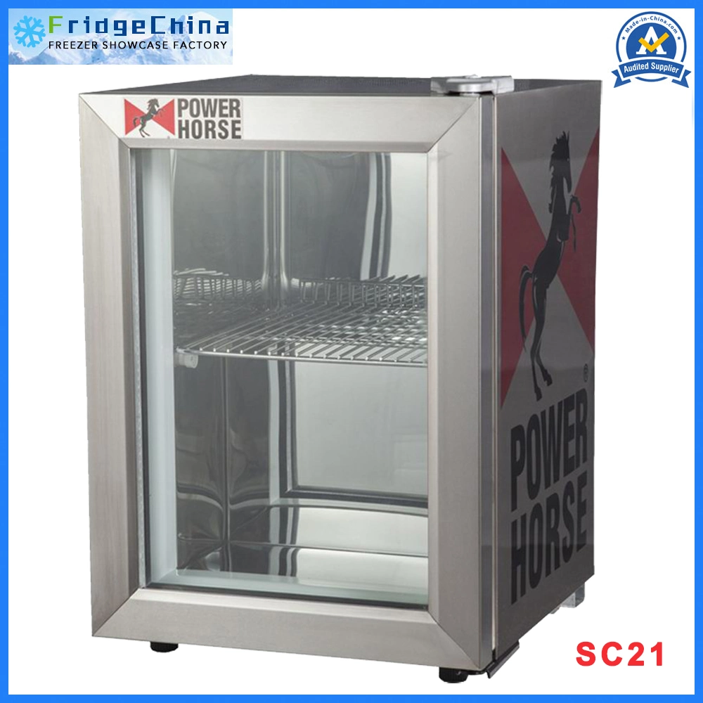 Branding Glass Door Mini Fridge for Drinks Promotion