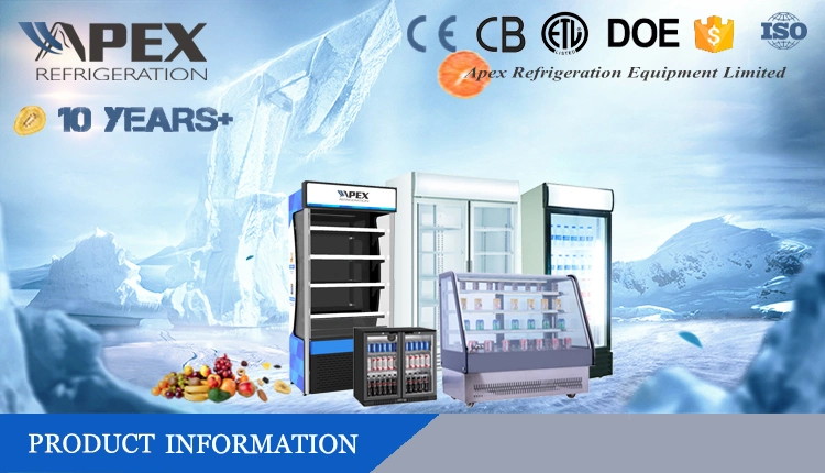 Commercial Refrigeration Supermarket Equipment Beverage Upright Display Cooler Cold Drink Fridge