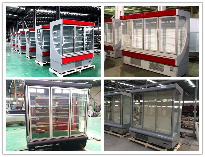 Double Glass Door Refrigerator with Aluminum Frames for Hotels&Supermarkets