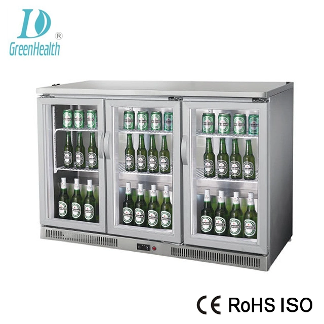 Green&Health Glass Door Beer Bottle Mini Small Display Fridge