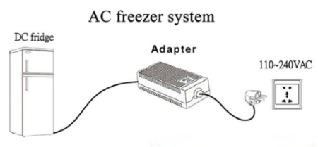 Bottom Fridge 10.4 Cu. FT 12V/24V DC Compressor Cosmetic 295L Solar Fridge