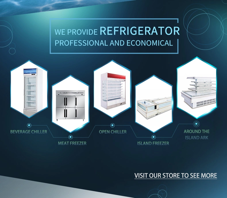 Supermarket Commercial Refrigerators Built-in Type Fan Cooling Chiller Combined Freezer