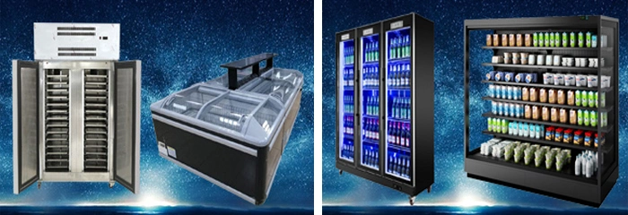 Supermarket Electric Drink Cooler Transparent Glass Door Fridge