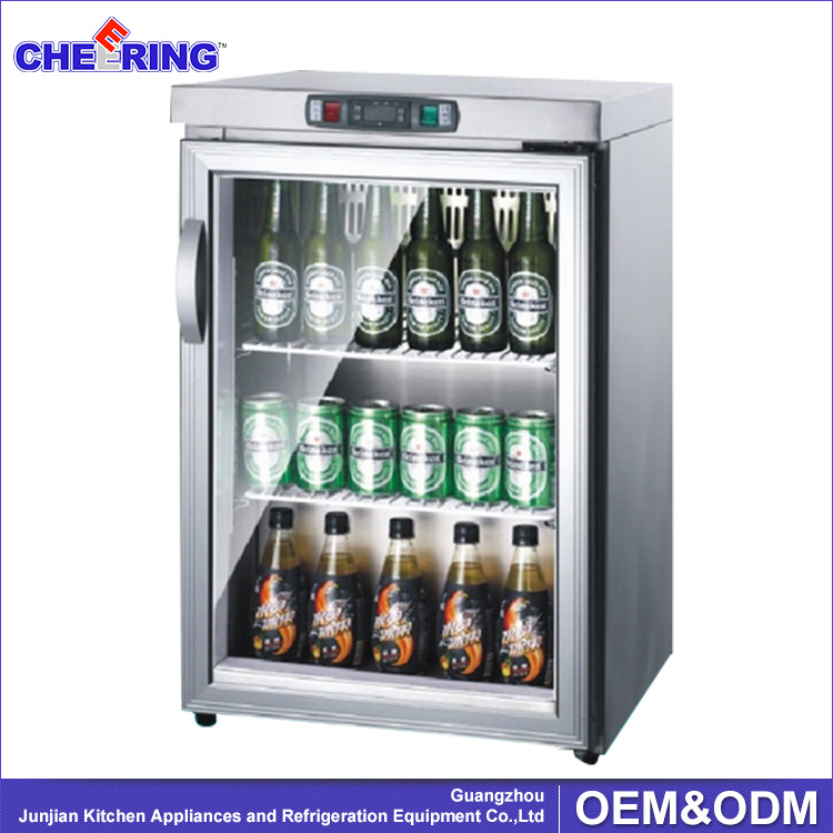 Counter-Top Cooler Glass Door Mini Beer Bar Fridge (TG-90)