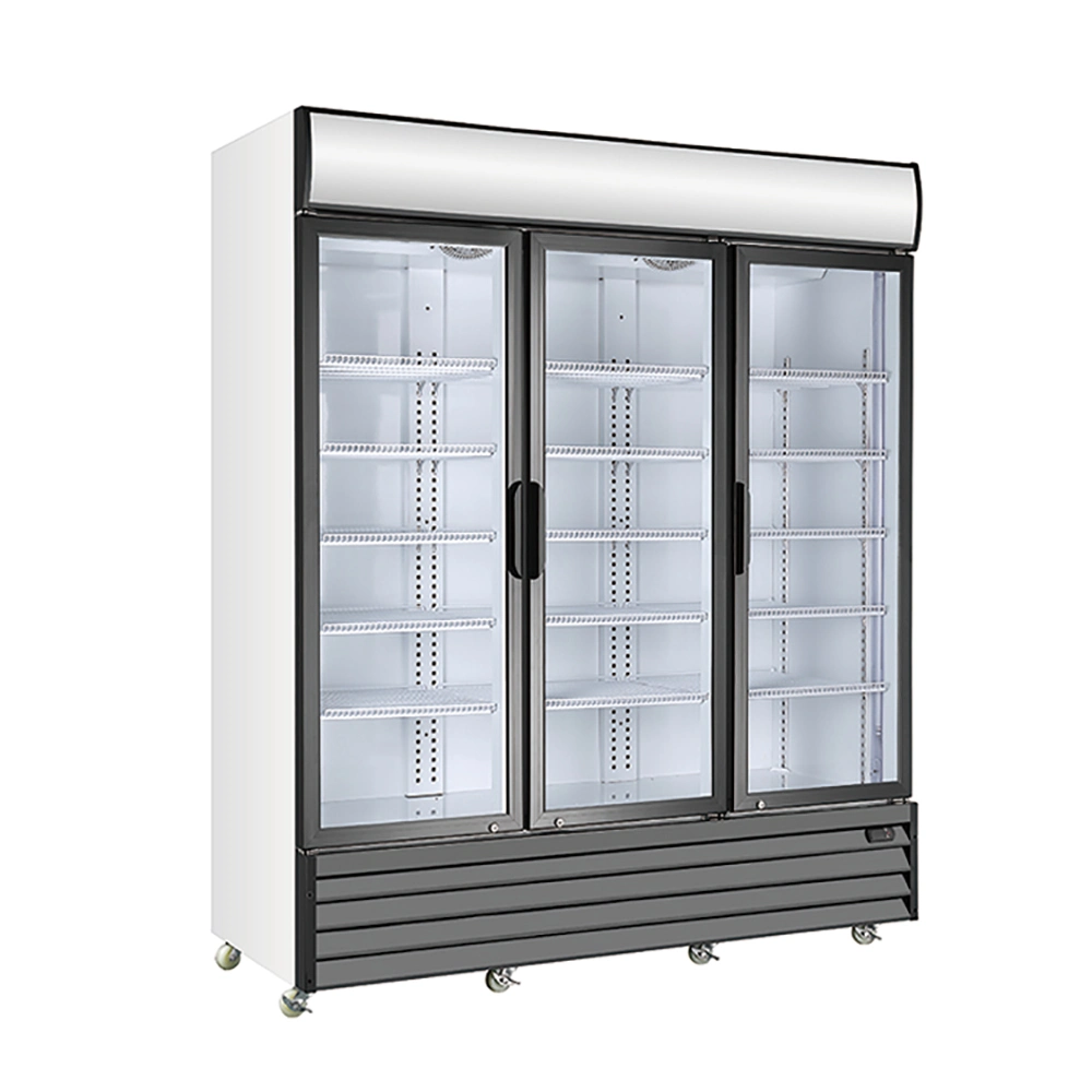 Dynamic Cooling System Glass Door Upright Cooler Display Fridge