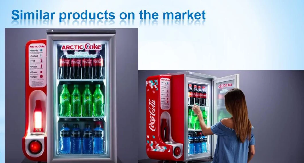 Magic Refrigerated Showcase Cooler for Converting Liquid Into Slush Ice