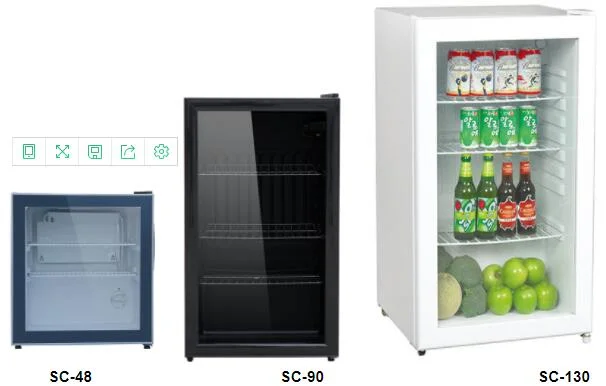 Direct Cooling Commercial Freezer Drink Cooler Showcase Refrigerator Beverage Fridge