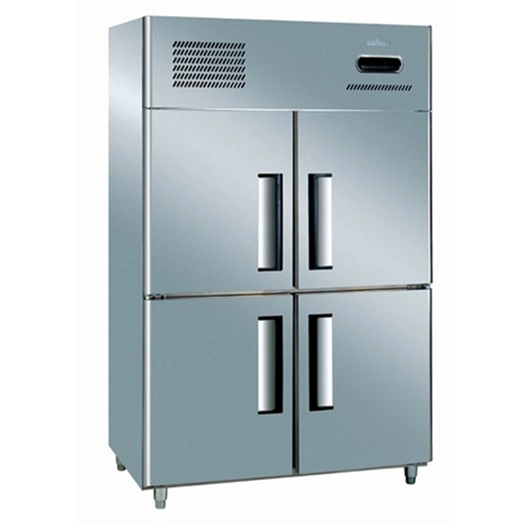 Stainless Steel Style 4 Doors Freezers/ Chillers Refrigerator Equipment