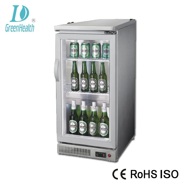 Green&Health Glass Door Beer Bottle Mini Small Display Fridge