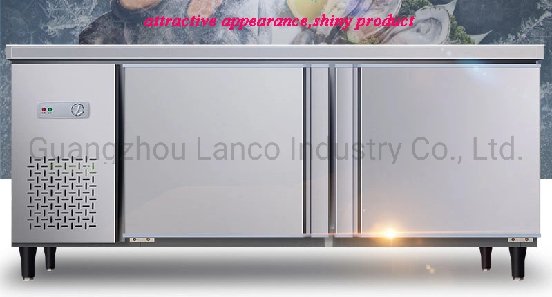 Stainless Steel Kitchen Undercounter Freezer / Workable Refrigerator / Bench Fridge